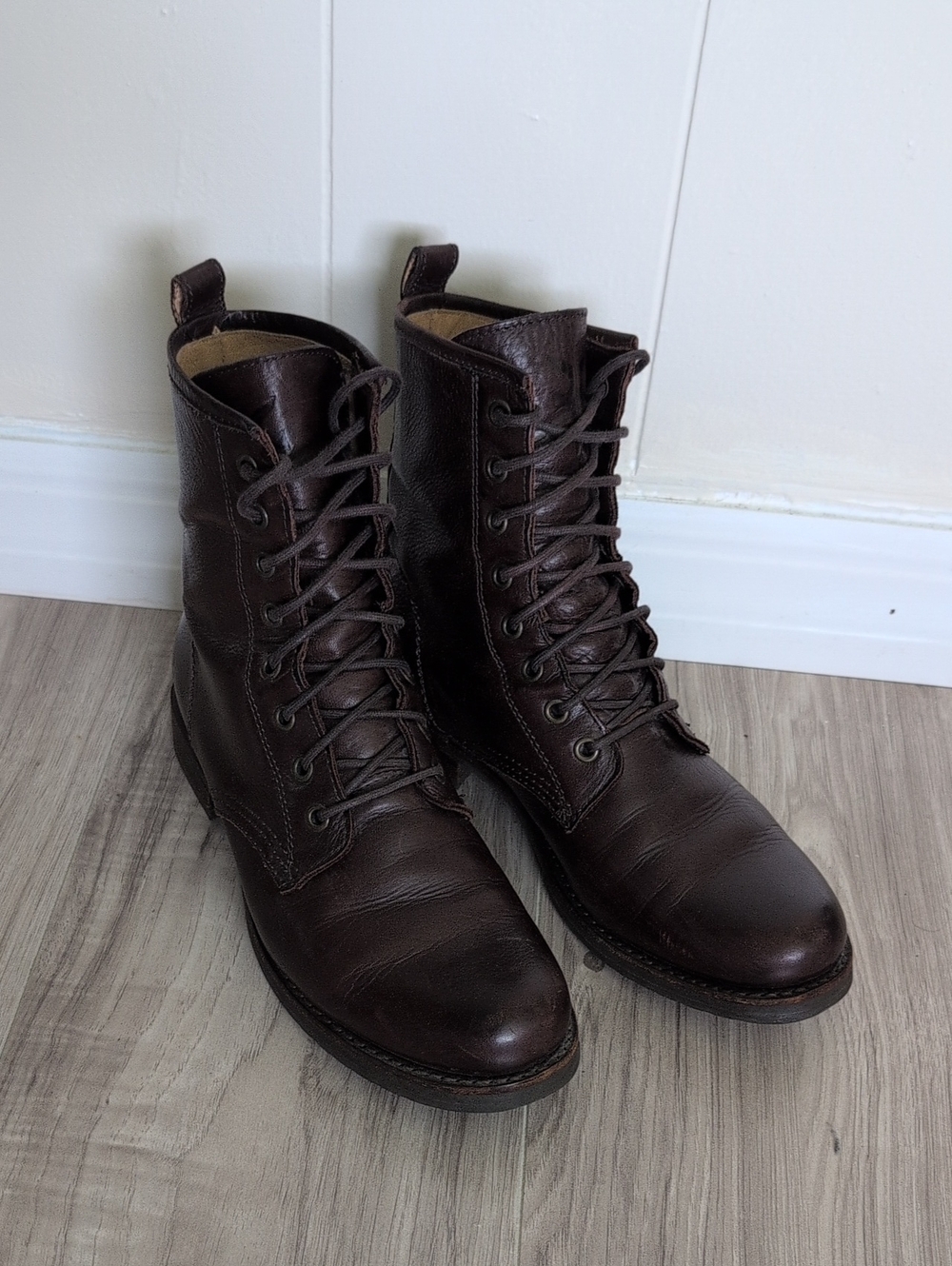 FRYE lace up Boots